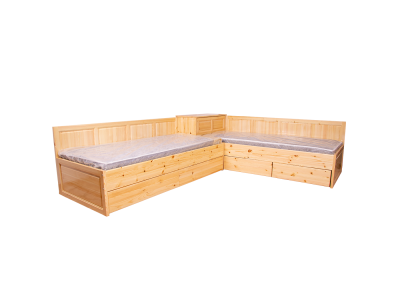 Ъглови легла с 4 чекмеджета